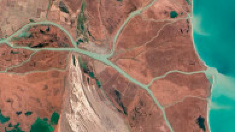 Dunărea văzută din spațiu. Foto: NASA/Earthview | Poza 1 din 8