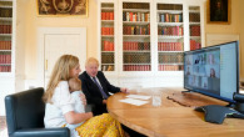 În aprilie 2020 a venit pe lume Wilfried, primul copil al cuplului Boris Johnson - Carrie Symonds Foto: Profimedia | Poza 5 din 6
