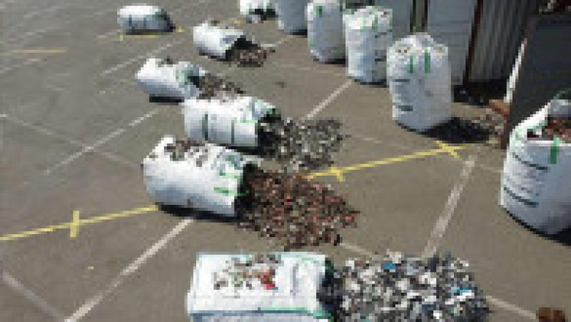 Zece containere încărcate cu deșeuri, depistate în Portul Constanţa Sud Agigea. Sursa foto: Politia de Frontieră | Poza 3 din 6