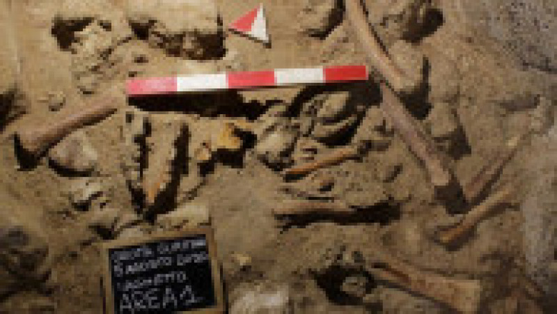 Rămășițele a nouă oameni de Neanderthal au fost găsite într-o peșteră din Italia. Sursa foto: AFP PHOTO / ITALIAN MINISTRY OF CULTURE / HANDOUT | Poza 5 din 5