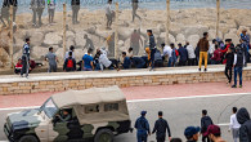 Armata spaniolă păzește Ceuta de imigranți. Sursa foto: Profimedia | Poza 14 din 25