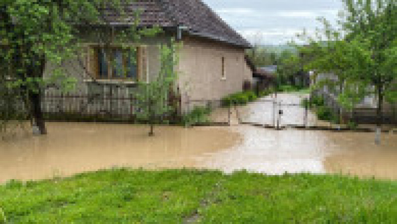 Casă inundată în Satu Mare în urma unei viituri istorice. Foto: Apele Române/ Facebook | Poza 4 din 10