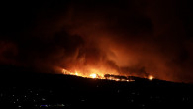 Incendiu de vegetație în Alepochori, regiunea Attica, la 70 de kilometri de Atena. Foto: Profimedia Image | Poza 3 din 6
