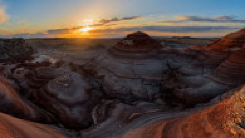 Fotograful James Bian a comparat dealurille de bentonită din Utah cu peisajul de pe Marte. Foto. James Bian/Xuejun/Solent News via Profimedia Images | Poza 6 din 9