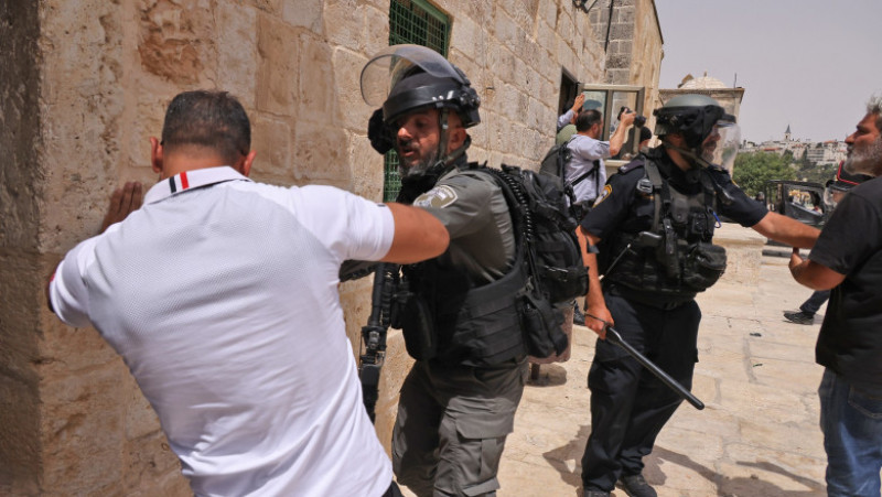 Noi ciocniri între palestinieni și polițiștii israelieni. Foto: Profimedia Images