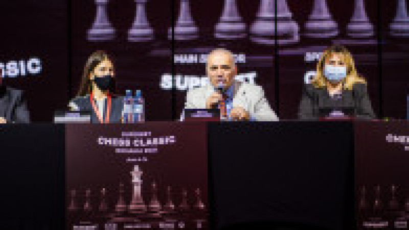 Garry Kasparov, declarații la conferința de presă în deschiderea Superbet Chess Classic 2021 | Poza 2 din 12