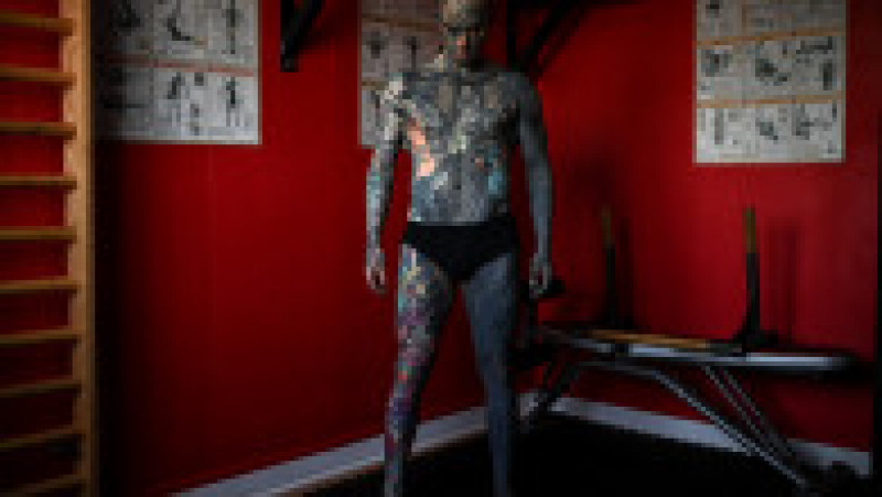 Sylvain Hélaine, alias Freaky Hoody, are tatuaje pe tot corpul Profimedia | Poza 12 din 12