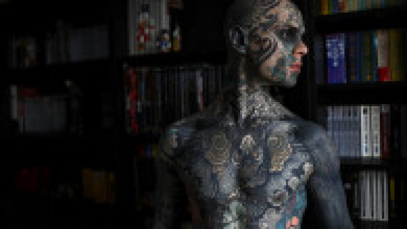 Sylvain Hélaine a început să se tatueze în tinerețe, când era la Londra Foto: Profimedia | Poza 5 din 12