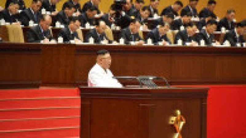Kim Jon-un la Comitetul Central al Partidului Muncitorilor din Coreea de Nord FOTO: Profimedia Images | Poza 7 din 8