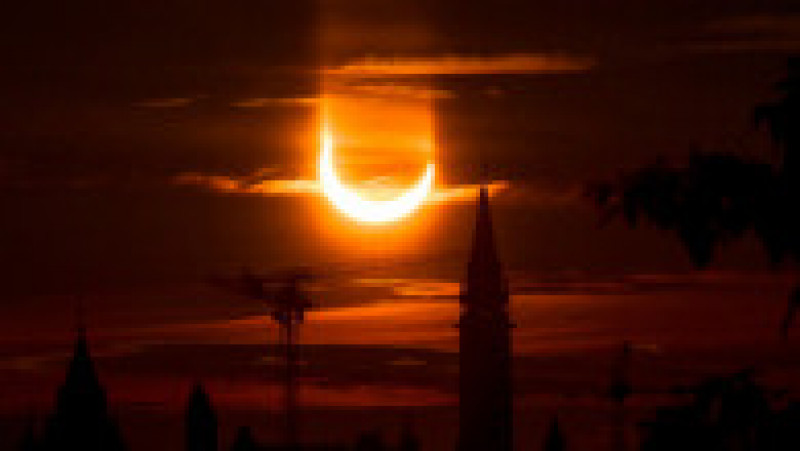Eclipsa parțială de soare văzută din Ottawa, Canada. Foto: Profimedia Images | Poza 8 din 13