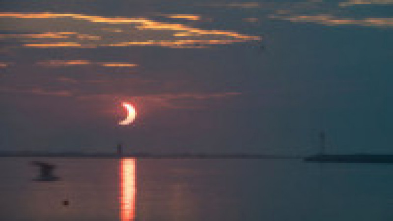 Eclipsa parțială de soare văzută din Delaware, SUA. Foto: GettyImages | Poza 12 din 13