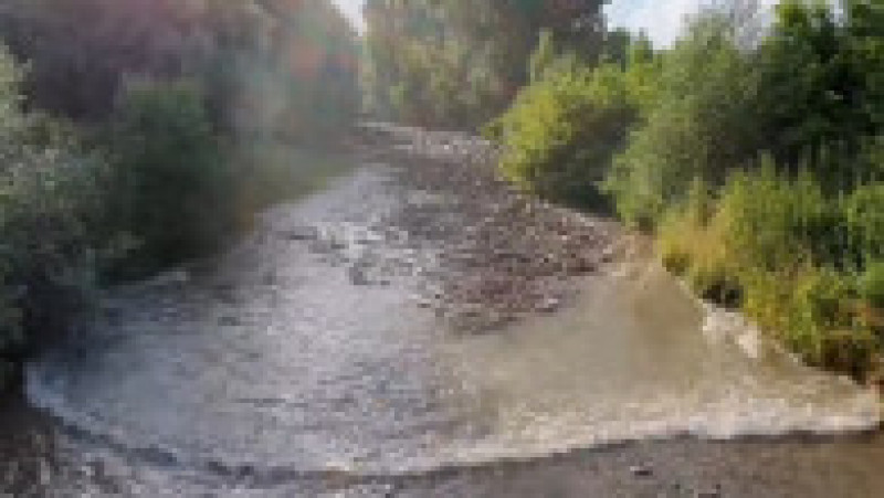 O viitură de numai un minut a umplut un râu din Apuseni cu tone de gunoaie. FOTO: Captura Facebook Dorel Lazăr | Poza 6 din 6