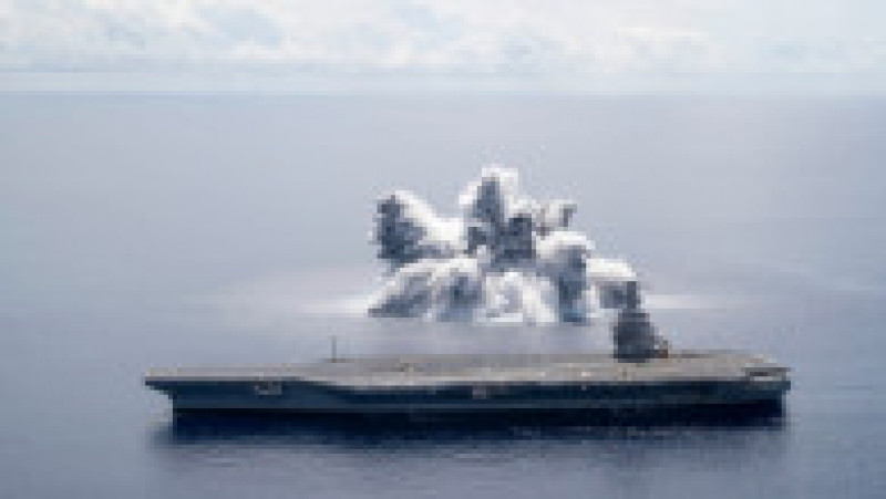 Marina americană a provocat o explozie foarte puternică pentru a testa anduranța portavionului USS Gerald R. Ford: Profimedia | Poza 4 din 10
