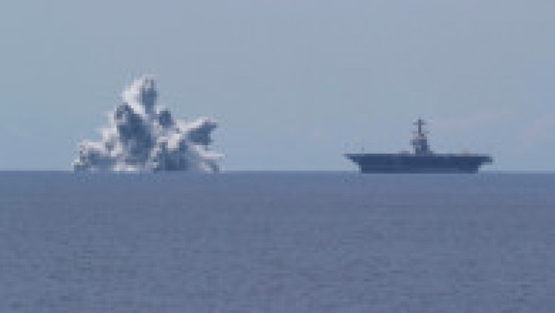 18 tone de explozibil au fost detonate lângă USS Gerald R Ford Foto: Profimedia | Poza 2 din 10