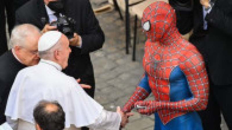 Spiderman, la audiențele Papei Francisc FOTO: Profimedia Images | Poza 4 din 7
