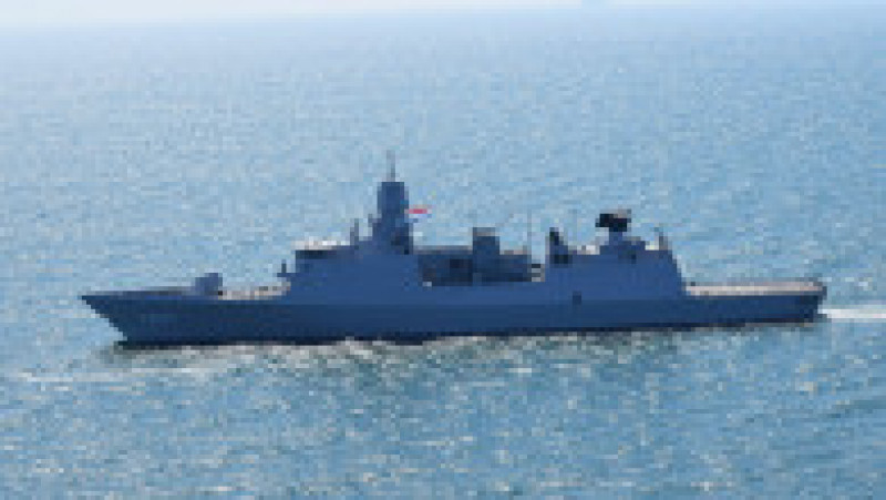 Fregata „HNMS Evertsen” din Țările de Jos a venit în Marea Neagră pentru antrenamente comune cu forțele NATO Foto: Forțele Navale Române | Poza 6 din 22