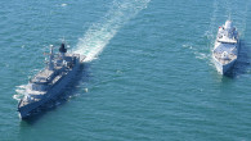 Navele de război se antrenează după diverse scenarii Foto: Forțele Navale Române | Poza 11 din 22