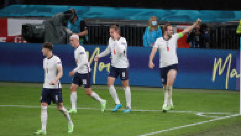 Harry Kane sărbătorește după ce a înscris golul victoriei pentru Anglia. Sursa foto: Profimedia Images | Poza 9 din 17