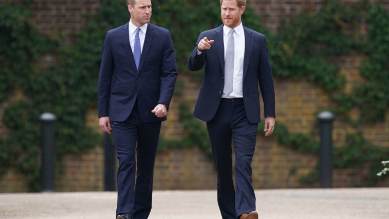 Prinții William și Harry, pentru prima oară în public de la funeraliile prințului Philip Foto: Profimedia