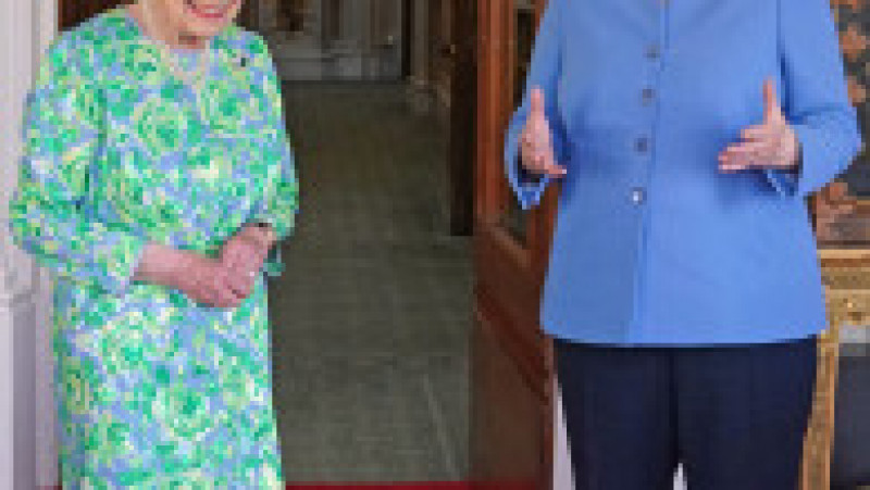 Regina Elisabeta a II-a a fost încântată să o revadă pe Angela Merkel Foto: Profimedia | Poza 5 din 22