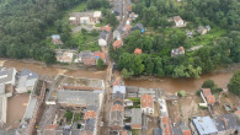 Localitate afectată de inundațiile devastatoare din Belgia. Foto: Profimedia Images | Poza 1 din 11