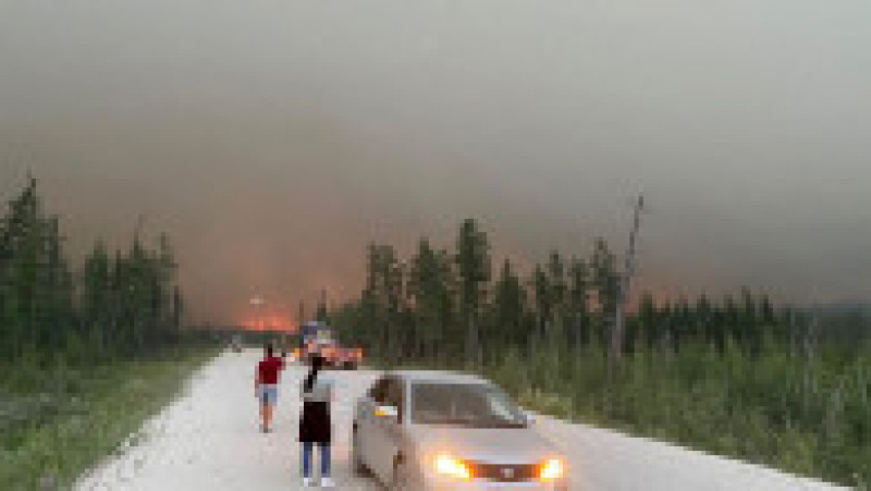 Incendiile din Iacuția au creat mult fum ce se răspândește deasupra localităților ruse. Foto: Profimedia Images | Poza 4 din 8
