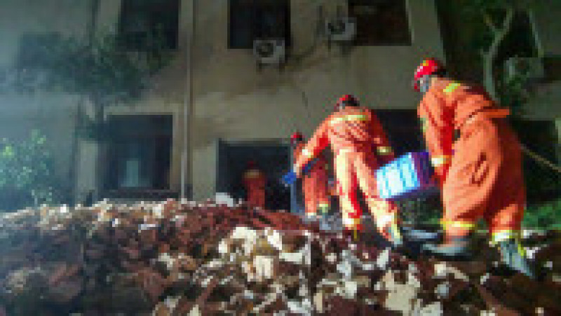 Un hotel din China s-a prăbușit din cauza renovărilor din ultimii ani. FOTO Profimedia | Poza 3 din 4