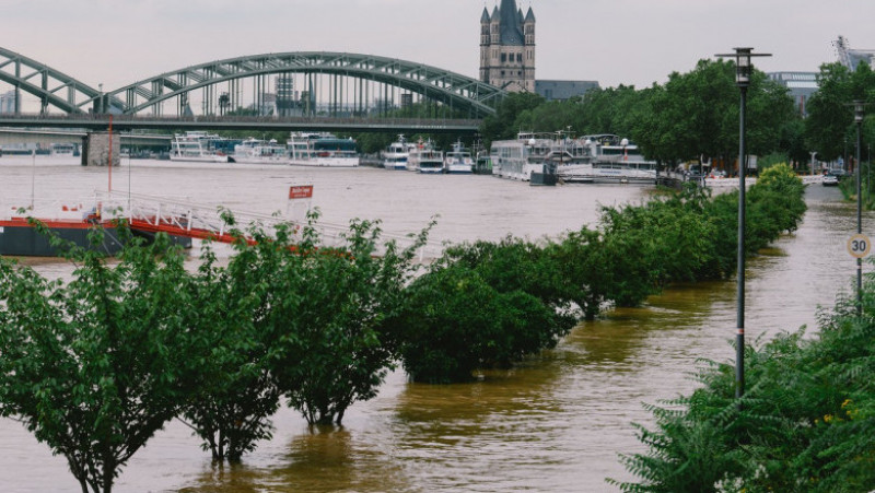 Inundațiile au provocat pagube imense în vestul Germaniei. Foto: Profimedia