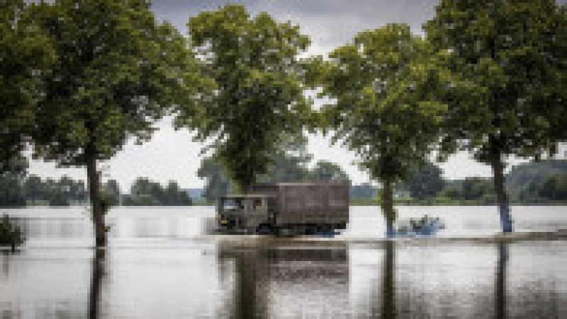Zonă inundată din nordul Olandei, 19 iulie 2021. Sursa foto: Profimedia Images | Poza 13 din 20