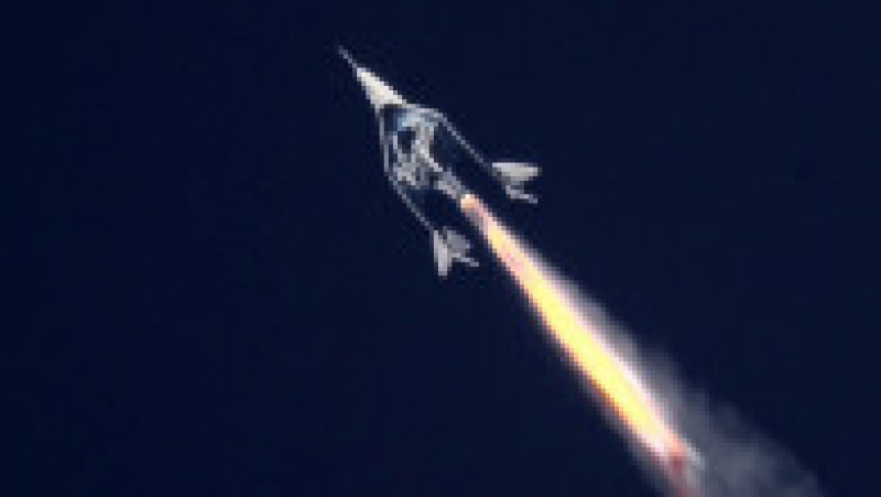 Aeronava Unity este propulsată de o rachetă Foto: Profimedia | Poza 1 din 9
