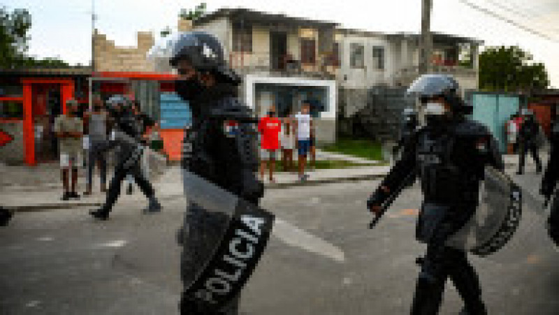 Protestele au izbucnit în ​​cea mai profundă criză economică a Cubei, cât și odată cu creșterea infecțiilor cu COVID-19 care a împins unele spitale până la marginea colapsului. Foto: Profimedia Images | Poza 2 din 5