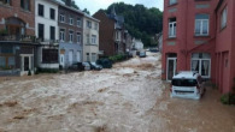 Inundații în Belgia. Foto: Facebook/Extreme Weather World | Poza 2 din 4