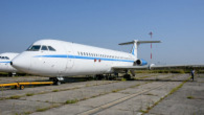 Primul și singurul avion de pasageri construit în România – ROMBAC 1-11, folosit pentru zborurile oficiale ale lui Nicolae Ceaușescu. Foto: Facebook/Fortele Aeriene Romane | Poza 2 din 8