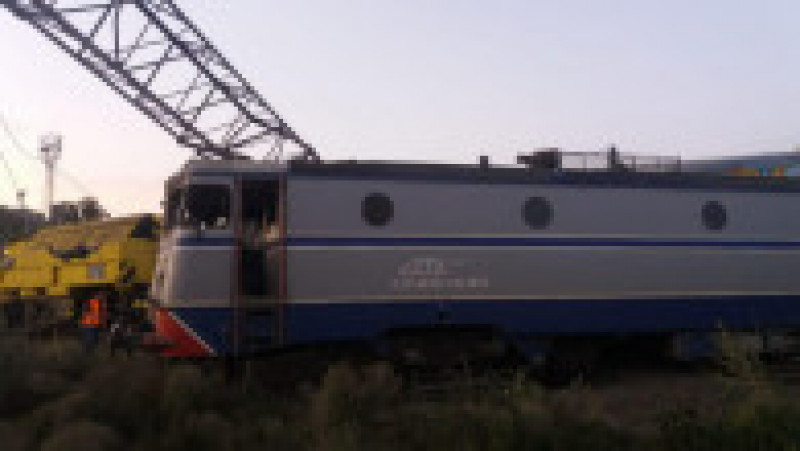 Un tren de marfă a intrat într-o altă garnitură care staționa la Fetești. Sursa foto: Federația Sindicatelor Mecanicilor de Locomotivă | Poza 19 din 28