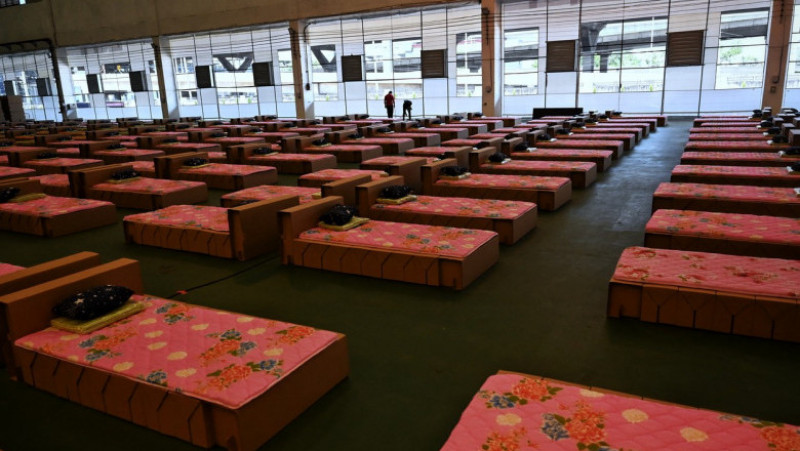 Spital COVID cu 11.800 de paturi pe aeroportull din Bangkok. Foto: Profimedia