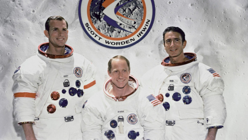 Echipajul misiunii Apollo 15. Foto: Profimedia Images