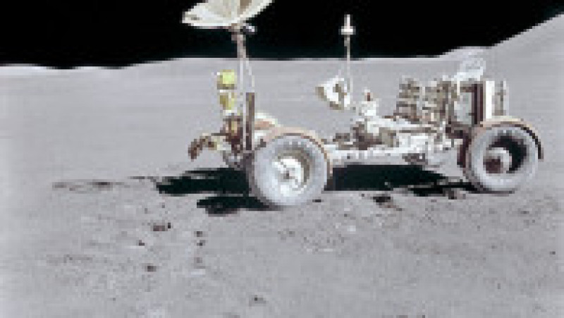 Misiunea Apollo 15 a fost prima misiune în care NASA a trimis un vehicul lunar. Foto: Profimedia Images | Poza 10 din 10
