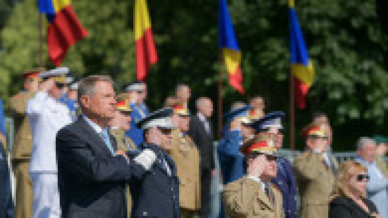 Klaus Iohannis la ceremonia militară organizată cu ocazia încheierii misiunii Armatei României în Afganistan. Foto: presidency.ro | Poza 2 din 15