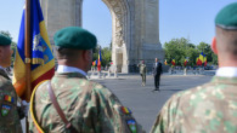 Klaus Iohannis la ceremonia militară organizată cu ocazia încheierii misiunii Armatei României în Afganistan. Foto: presidency.ro | Poza 3 din 15