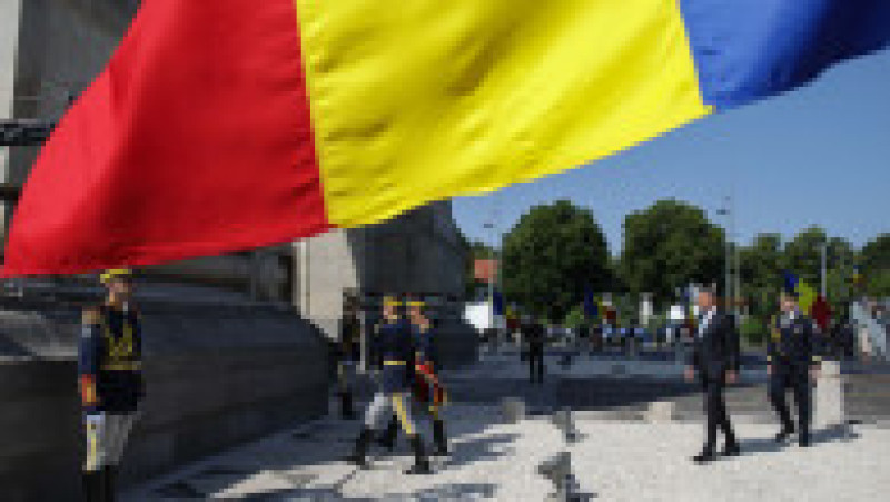 Ceremonie militară organizată cu ocazia încheierii misiunii Armatei României în Afganistan, la Arcul de Triumf, în București, 21 iulie 2021. Foto: Inquam Photos / Octav Ganea | Poza 7 din 9