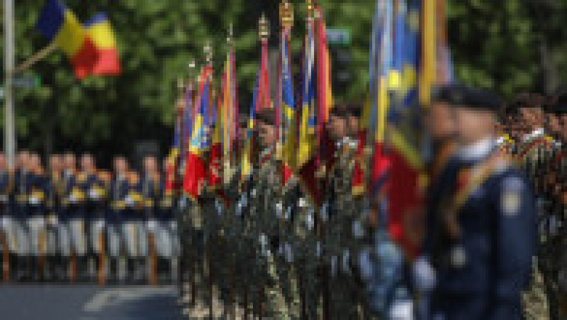 Ceremonie militară organizată cu ocazia încheierii misiunii Armatei României în Afganistan, la Arcul de Triumf, în București, 21 iulie 2021. Foto: Inquam Photos / Octav Ganea | Poza 8 din 9