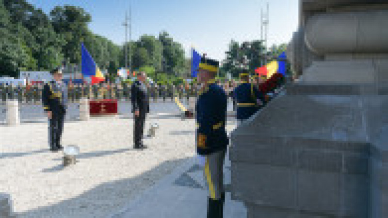 Klaus Iohannis la ceremonia militară organizată cu ocazia încheierii misiunii Armatei României în Afganistan. Foto: presidency.ro | Poza 5 din 15