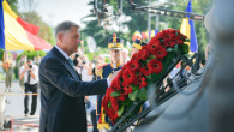Klaus Iohannis la ceremonia militară organizată cu ocazia încheierii misiunii Armatei României în Afganistan. Foto: presidency.ro | Poza 6 din 15