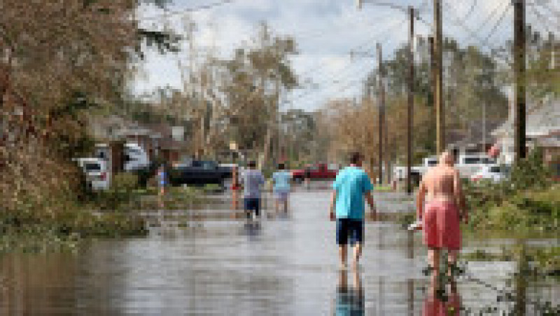 Ida a atins coastele Louisianei ca un uragan de categorie 4 Foto: Profimedia Images | Poza 12 din 27