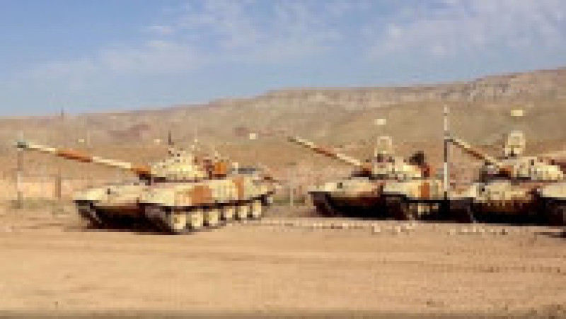 Tancuri rusești pleacă spre locul exercițiilor militare comune cu Uzbekistan și Tadjikistan Foto: Profimedia | Poza 7 din 8