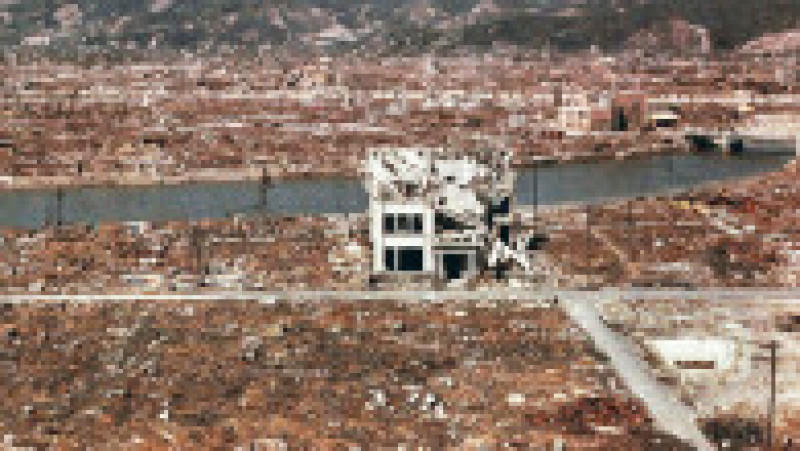 Urmările exploziei nucleare. Imagine a Hiroshimei la puțin timp după bombardament. Foto: Profimedia Images | Poza 5 din 8
