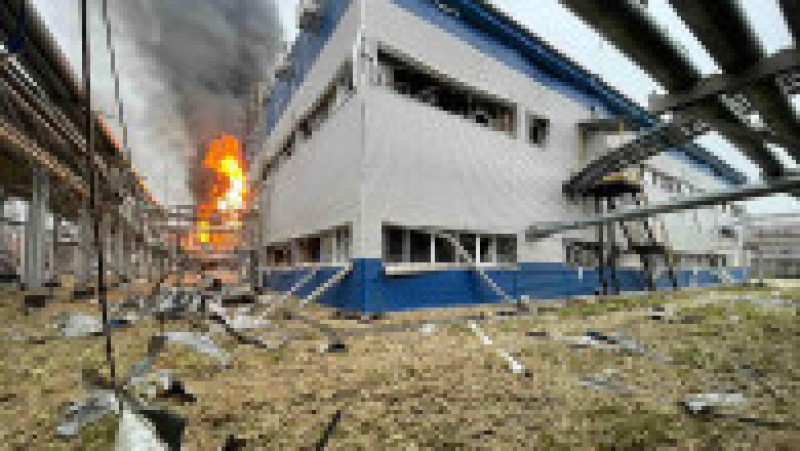 Un incendiu a izbucnit la o instalație Gazprom din Novy Urengoy, aflat în vestul Siberiei. Foto: Profimedia | Poza 7 din 7