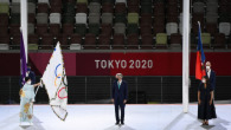Președintele Comitetului Internațional Olimpic, germanul Thomas Bach, a declarat închise Jocurile Olimpice de la Tokyo Foto: Profimedia | Poza 7 din 9