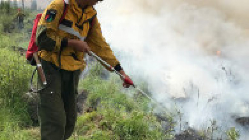 Incendii de vegetație în Iacuția. Sursa foto: Avialesookhrana Press Office/TAS / Profimedia Images | Poza 10 din 28