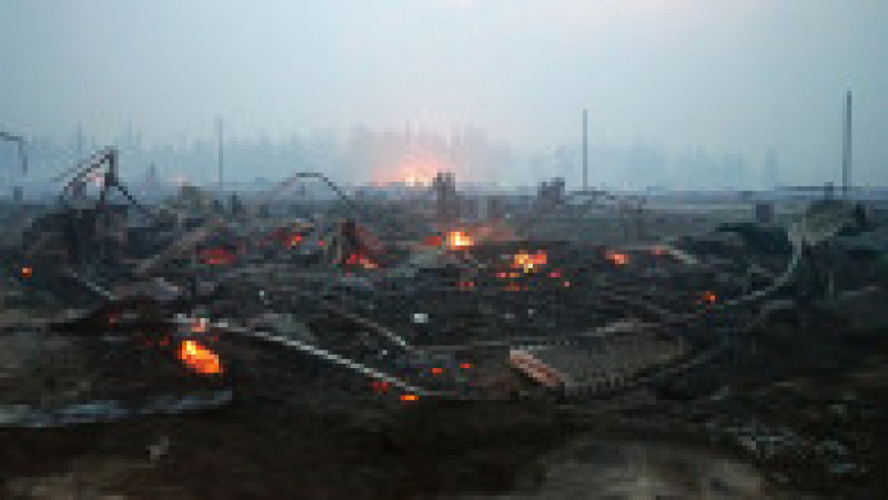 Incendiu în satul Byas-Kyuyol din Iacuția. Sursa foto: Semyon Ryabinin / TASS / Profimedia Images | Poza 18 din 28